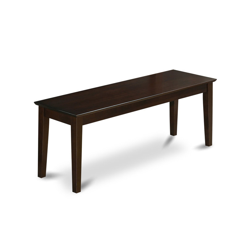 6 Piece Dining Set Contains a Rectangle Dining Room Table and 4 Faux Leather Kitchen Chairs with a Bench, Cappuccino