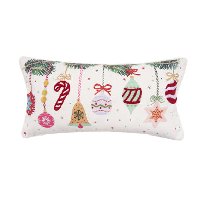 24" x 12" Vintage Ormament Throw Pillow