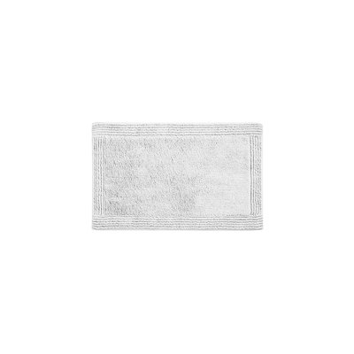3000Gsm 100% Cotton Reversible Bath Rug, Grey 21X34", Soft And Fashion Forward Grey,