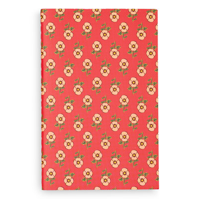 Mini ensemble de petits cahiers, petits coquelicots