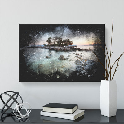 Rocky Island - Wrapped Canvas