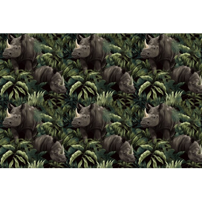 Literie Rhino vert animal
