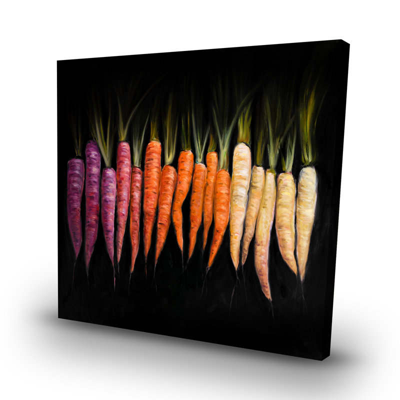 Colorful carrots - 32"x32" art on canvas