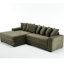 Élégant velours côtelé avec méridienne gauche et 8 coussins moelleux de luxe, coussin décoratif-137056734-137056546