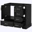 Meuble-lavabo traditionnel sans lavabo