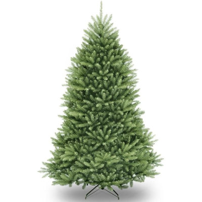Artificial Christmas Tree, 9Ft Premium Unlit Hinged Design, Dense Realistic Holiday Decor​ W/Easy Assembly, Base
