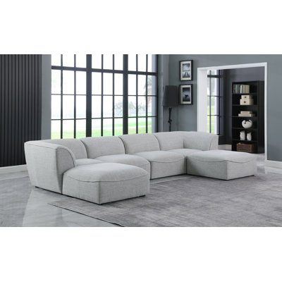 Callister Upholstered L-Shaped Sectional with Ottoman Reversible
