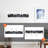 4-Light Dimmable Black Vanity Light With Seeded Glass Shade.