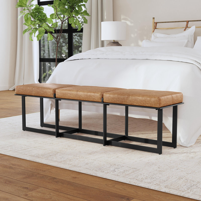 Calvin Narrow Bench, Brown