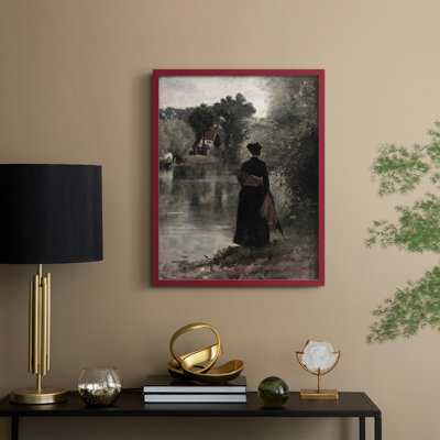 Vintage Portrait Print LXXXVII Framed Print - Solid Wood