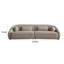 Canapé modulaire Lex Retro 2Pc, 112 po avec 4 coussins, fausse alpaga fauve