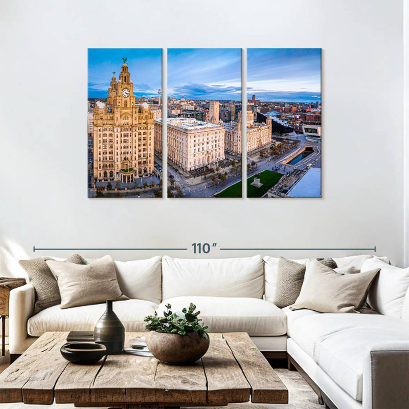 Paysage urbain de Manchester, H 48 po x l 74 po