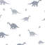Papier peint blanc avec dinosaure minimaliste
