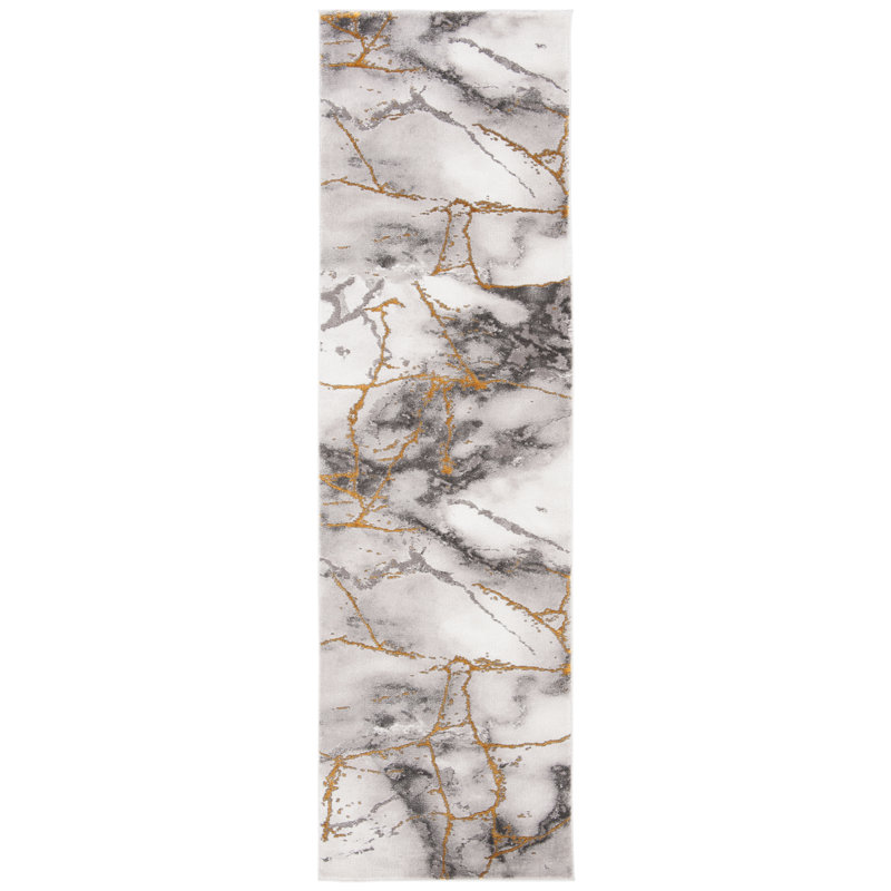 Swindle Washable Abstract Indoor Rug, Runner 2'3" x 14'