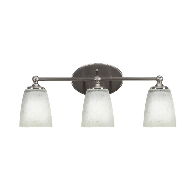 Barre lumineuse pour salle de bain Aitkens, Nickel brossé, 3