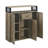 Bevil Industrial Rectangular 1-Drawer Server in Rustic Oak
