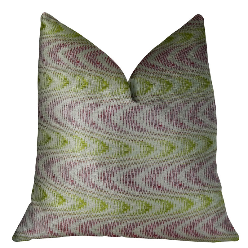Coussin de luxe fabriqué à la main Sound Waves, 20 po x 20 po, Coussin décoratif