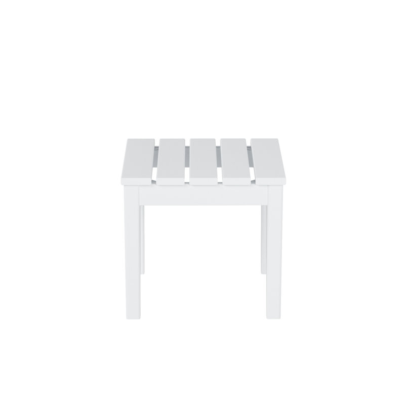 Table d'appoint en plastique Joubert, Blanc