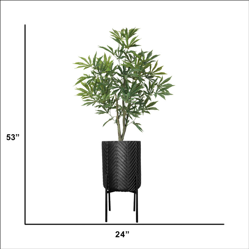 Arbre à fleurs artificiel 53 po en pot