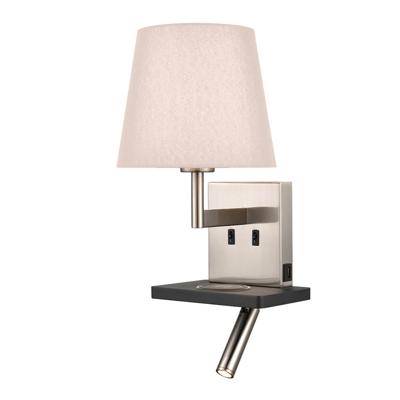 Otwin LED Armed Sconce, Taupe