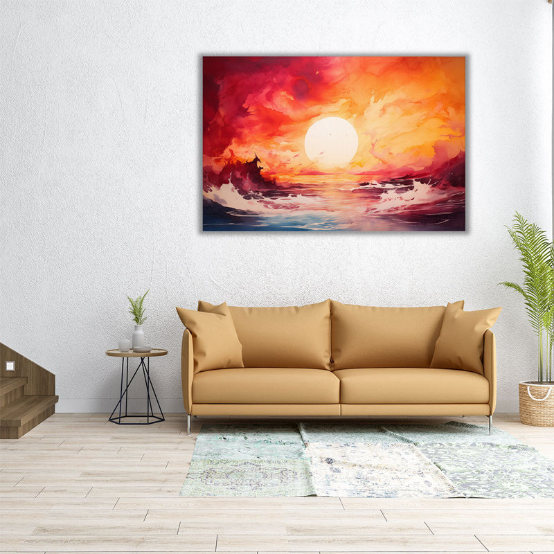 Angry Ocean, 20" H x 30" W