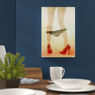Pants Down by Parvez Taj - 1 Piece Wrapped Canvas Wall Art