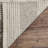 Jacques Hand Woven Wool/Cotton Striped Rug in Gray/Ivory-1671022062
