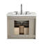 Liljan 24'' Wall-Mounted Single Bathroom Vanity with Engineered Stone Top-559609232