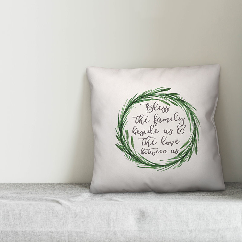  Coussin intérieur / extérieur Bless the Family, Polyester / bourre en polyester