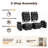 Electric Reclining Loveseat Sofa with Heat and Massage, Cup Holders & USB Charge Port, Faux Leather-1356388524