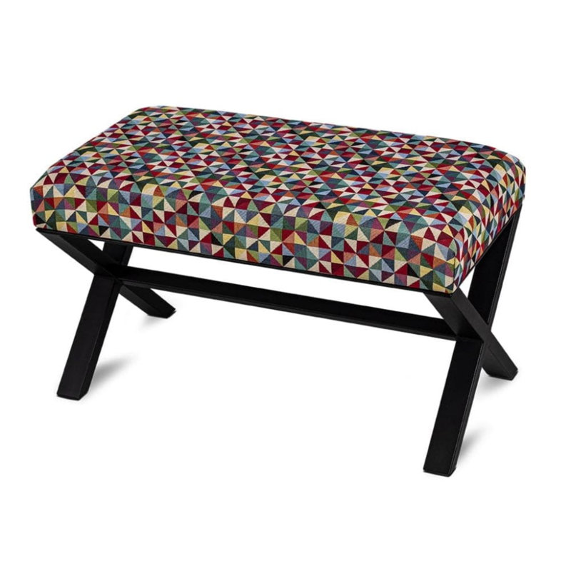 Palo Velvet Upholstered Bench, H50 x W80 x D35cm