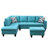 Manol 3 - Piece L- Shaped Upholstered Living Room Sectional Sofa-1234253342-1234253422