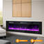Insertion de foyer électrique 60 po, foyer électrique mural avec télécommande et minuterie, couleur de flamme réglable, 750 / 1500W-1168960144