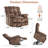Oversized Power Lift Chair,heated Massage Power Recliner Chair With Usb Port, electric Recliner With Super Soft Padding-Brown-1898452136