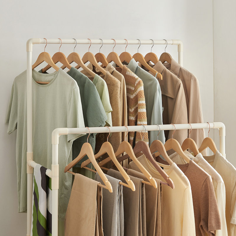 Meachum 83cm Clothing Rack, White