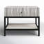 Oldham 1 - Drawer Metal in White/Black