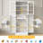 64” Kitchen Pantry Cabinets with Adjustable Shelves