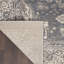 Tapis gris antidérapant gris et ivoire