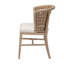 Chaise de salle à manger bali & pari Vellon en jonc de mer tressé et acajou blanchi