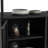 Outdoor Wicker Bar Cart, Patio Wine Serving Cart With Wheels, Rolling Rattan Beverage Bar Counter Table With Glass Top-1378234698