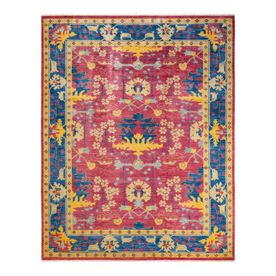 Arts & Crafts One-of-a-Kind 7' 10" X 9' 10" Hand Knotted Area Rug