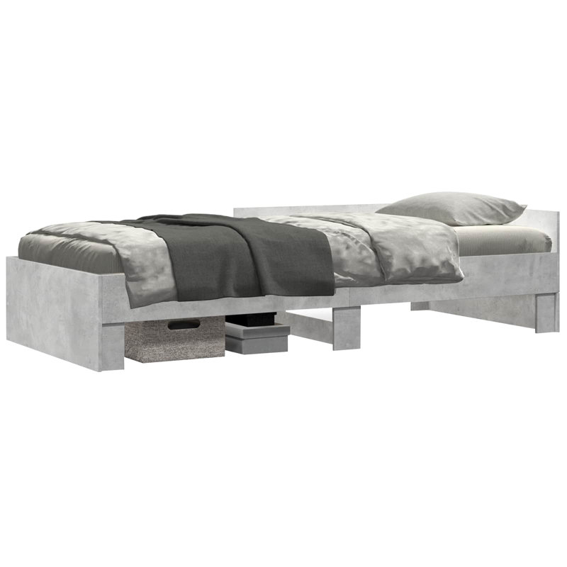 Bed, Concrete Grey
