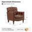 Annja 32" W Tufted Leather Armchair-79522924