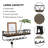 Decorative Key And Mail Holder For Wall, Wall Mounted Entryway Floating Shelf With 5 Key Hooks, Decorative Metal Wire Mesh Key Holder With Shelf For Wall, Entryway, Bathroom, Office