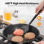 Transformateurs en silicone résistants à la chaleur de 600 ° F: longue cuillère à spatule en U 13,6 po U-Taste, grand ustensile de cuisine flexible pour retourner les œufs, crêpe dans une batterie de cuisine antiadhésive (noir, 2 pièces)-131284964