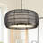 Chapple 6 - Light Steel Dimmable Drum Chandelier-867014621-837251430
