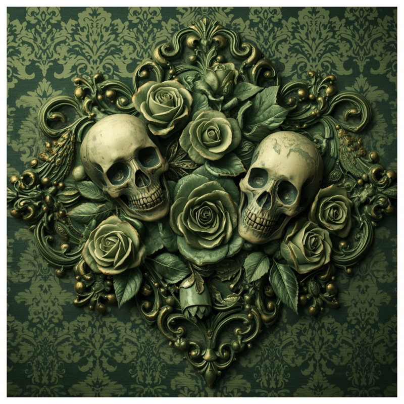 Rideaux de douche Skulls, L 70 po x H 72 po