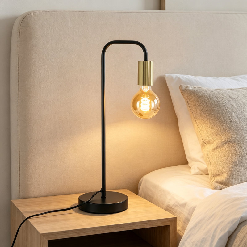 Phenomenon Black Metal Table Lamp 