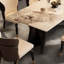 Table et chaise de salle à manger simple et luxueuse-106686743