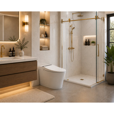 GE-368 Fully Loaded smart toilet CUPC ETL certified 